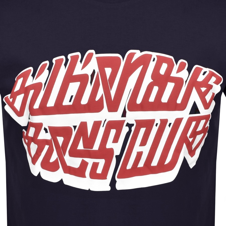 Alternative Image for ProductBillionaire Boys Club Puff Print Logo T Shirt Navy3